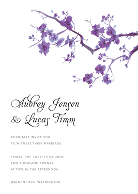 Cherry Blossom Invite