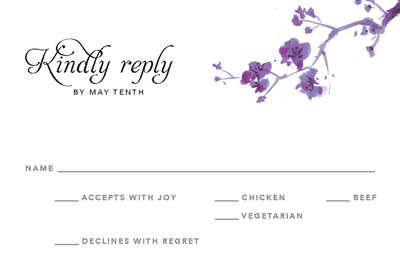 Cherry Blossom RSVP